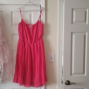 Chiffon pleated dress